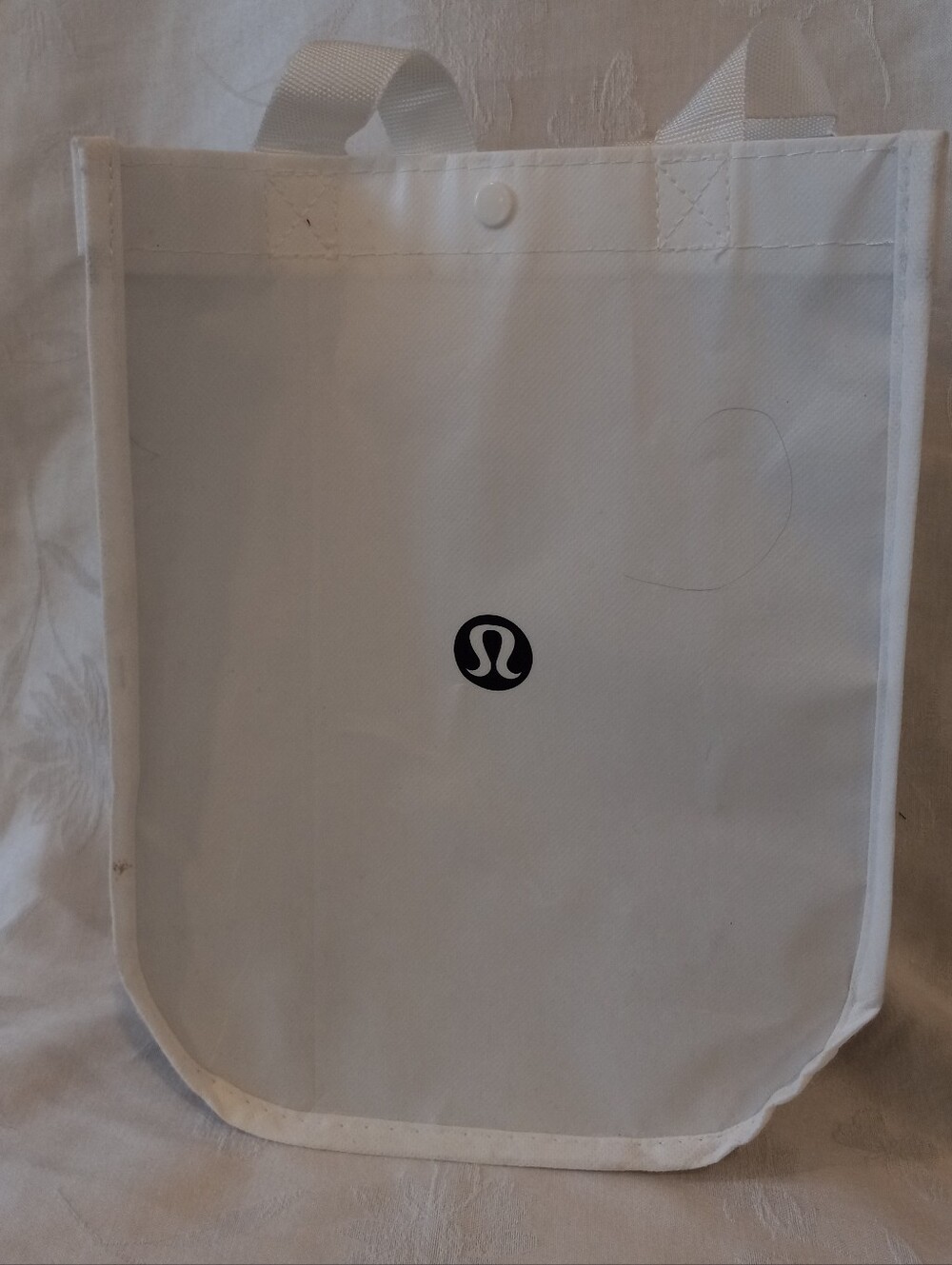 Lululemon Reusable Bag Tote In White And Black